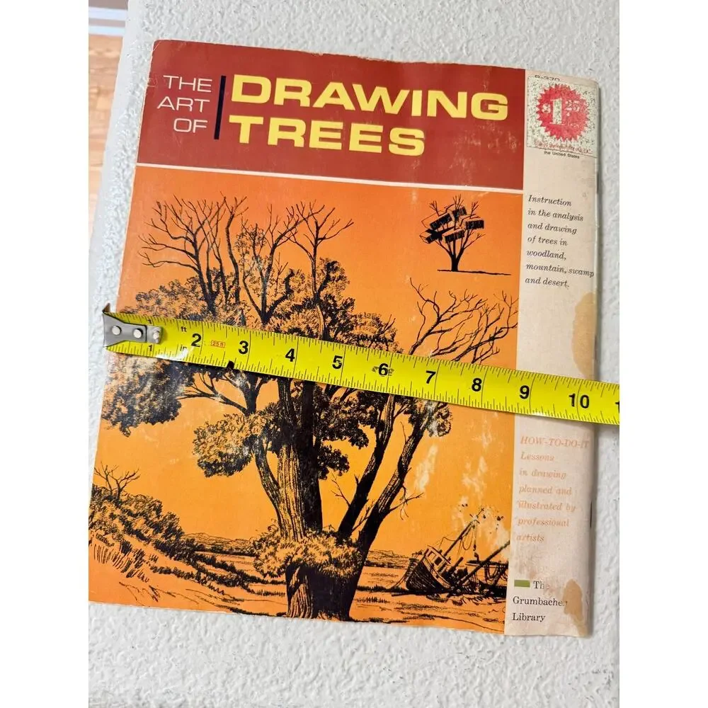 1966 The Art of Drawing Trees Grumbacher Library Vintage Art Book B-370
